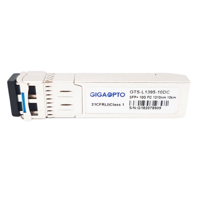 SFP + 10G FC Fibre Channel 1310nm 10km وحدة الإرسال والاستقبال الضوئية DOM LC SMF