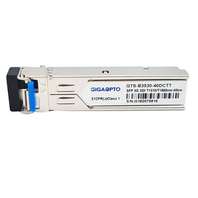 3G-SDI 1-Fiber BiDi Dual Optical Transmitter 1310nm / 1550nm 10km Video Pathological Patterns Module Non MSA