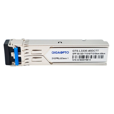 مرسلات SM الضوئية المزدوجة 3G SDI 1310nm 40km وحدة الأنماط المرضية للفيديو Non MSA Pinout