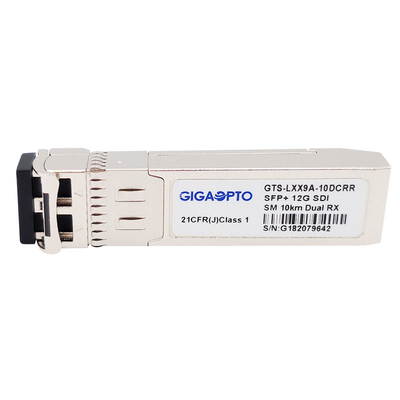 12G-SDI SFP + وحدة استقبال مزدوجة 10 كم LC DOM Non MSA Pinout