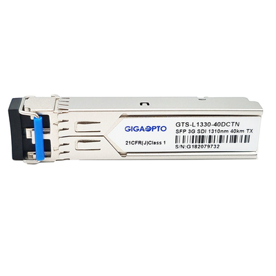 غير MSA Pinout 3Gbps فيديو SFP جهاز الإرسال والاستقبال المرسل البصري 1310nm 40km لـ SD HD / 3G SDI