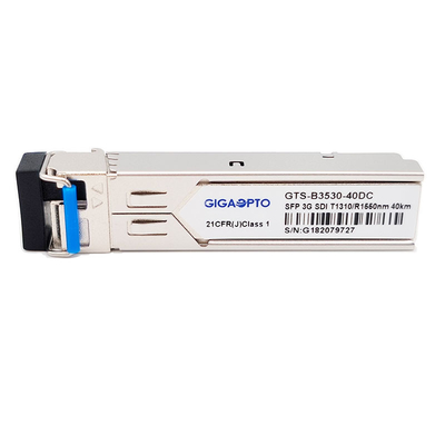 SD HD 3G SDI Video SFP Transceiver BIDI LC TX1310nm RX1550nm 40km وحدة الإرسال والاستقبال MSA