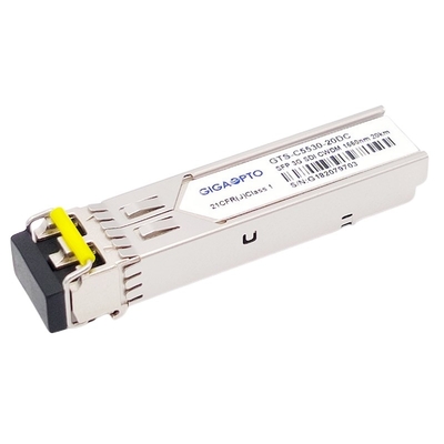 وحدة الإرسال والاستقبال 3G SDI HD Video CWDM SFP 1270 ~ 1610nm قناة 20KM LC DOM MSA Pin-Out