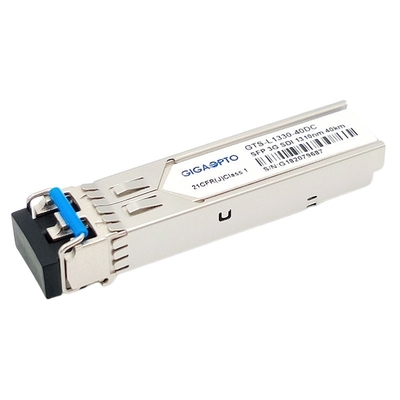 جهاز الإرسال والاستقبال MSA 3G SD HD 3G SDI SFP 1310nm 40KM DFB PIN وحدات استقبال جهاز الإرسال البصري المزدوج LC DOM