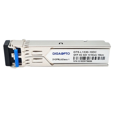 3G SDI SMPTE Video SFP 1310nm 10km SMF Transceiver Modules Duplex LC DOM MSA Pinout