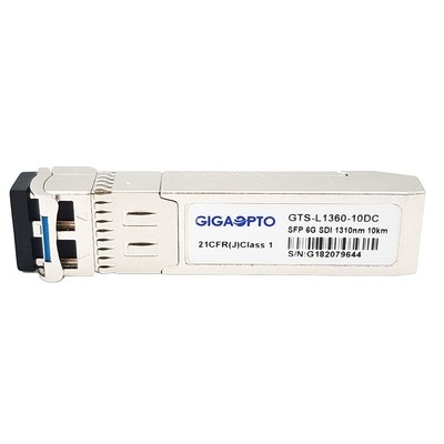 وحدة إرسال واستقبال الفيديو 6G 1310nm 10km LC DOM لـ SD / HD / 3G / 6G / SDI