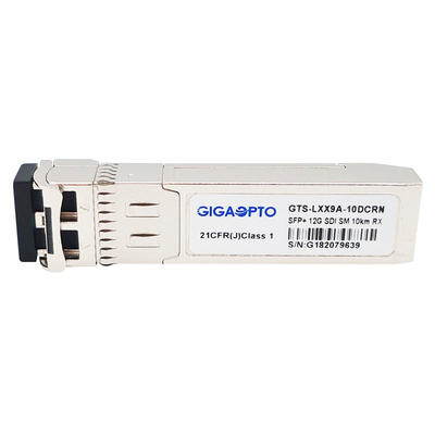 جهاز استقبال فيديو SFP NON MSA 12G SDI 1310nm 10km LC لـ 12G 6G 3G HD SD-SD