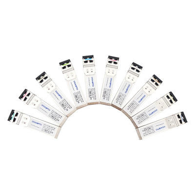 12Gb / S CWDM 1270 1450nm فيديو SFP جهاز الإرسال والاستقبال جهاز إرسال رقمي بصري واحد للتشخيص الرقمي 20 كيلومتر LC