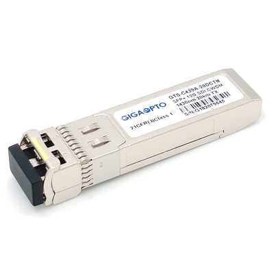 12Gb / S CWDM 1270 1450nm فيديو SFP جهاز الإرسال والاستقبال جهاز إرسال رقمي بصري واحد للتشخيص الرقمي 20 كيلومتر LC