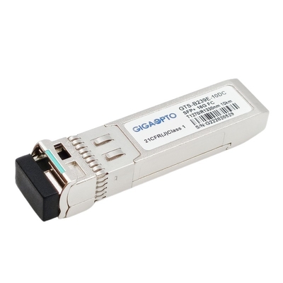 وحدة قناة الألياف ثنائية الاتجاه TX1270 RX1330nm 10 كم LC 16G SFP + وحدة الإرسال والاستقبال الضوئية