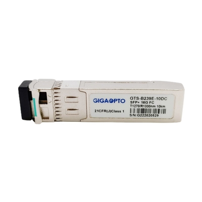 وحدة قناة الألياف ثنائية الاتجاه TX1270 RX1330nm 10 كم LC 16G SFP + وحدة الإرسال والاستقبال الضوئية