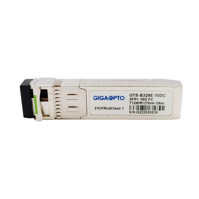 OEM 16G SFP + BiDi Fibre Channel Module TX1330 RX1270nm 10km LC Optical Transceiver Module