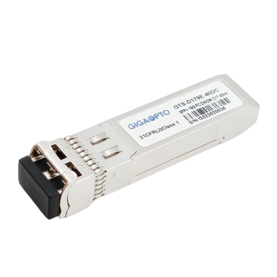 16G FC DWDM SFP + وحدة الإرسال والاستقبال الليفية بطول 40 كم LC DOM