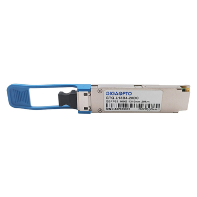 100G eLR4 20km 4WDM QSFP28 وحدة الإرسال والاستقبال البصرية مع CDR مزدوج