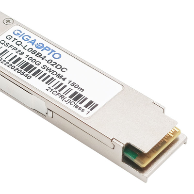 100GBASE-SWDM4 QSFP28 850nm-940nm MMF جهاز الإرسال والاستقبال 100m DOM LC