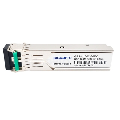LC DOM 1550nm Cisco SFP Transceiver 155Mbps 80km لـ SMF GLC-FE-100ZX