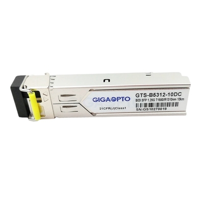 TX1550nm RX1310nm Cisco 1000BASE-BX SFP وحدة الإرسال والاستقبال 10 كم لـ SMF GLC-BX-10D