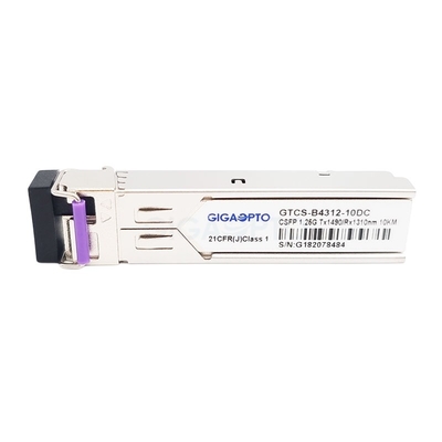 متوافق مع 2 قناة TX1490nm / RX1310nm 10km Cisco GLC-2BX-D CSFP Transceiver