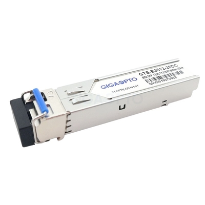 1000BASE-BX Cisco GLC-BX-20U وحدة الإرسال والاستقبال SFP المتوافقة TX1310nm RX1550nm 20 كم