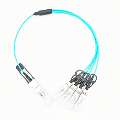 اندلاع Cisco QSFP-4X10G-AOC متوافق مع QSFP + إلى 4x10G SFP +