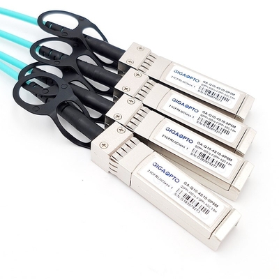 اندلاع Cisco QSFP-4X10G-AOC متوافق مع QSFP + إلى 4x10G SFP +