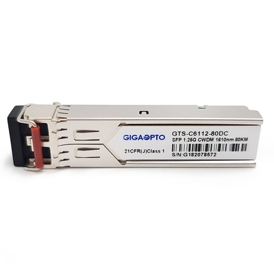 جهاز إرسال واستقبال من الألياف 1000BASE-CWDM بطول 80 كم SMF لـ Cisco CWDM-SFP-xxxx