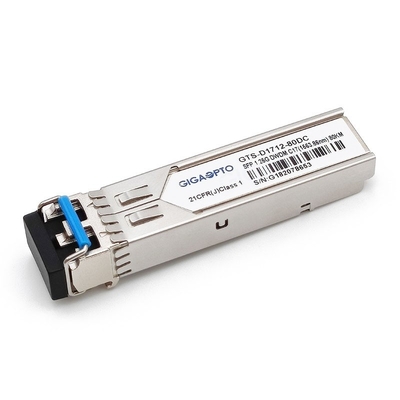 100 جيجاهرتز Cisco DWDM-SFP متوافق مع 1G DWDM SFP ZX جهاز الإرسال والاستقبال 80 كم