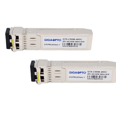 1270-1610nm CWDM 10Gbps SFP + جهاز إرسال واستقبال من الألياف 15dB SMF لـ HPE CWDM-SFP10G-xxxx