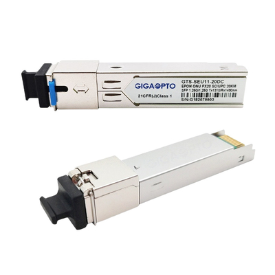 1000BASE-PX20 جهاز الإرسال والاستقبال 20 كم SC Module EPON ONU SFP لـ FTTX
