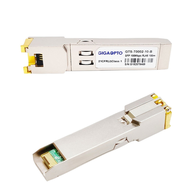 Cisco GLC-FE-T ، وحدة الإرسال والاستقبال النحاسية 100 متر SFP RJ-45 Cat5 / 6 / 6a