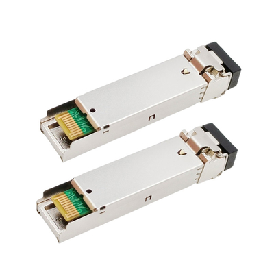 T1310nm / R1550nm Cisco GLC-BX-10U متوافق مع SFP BIDI جهاز الإرسال والاستقبال 10 كيلومترات