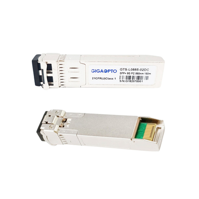 850nm Cisco DS-SFP-FC8G-SW متوافق مع 8GFC Fiber Transceiver 150m MMF