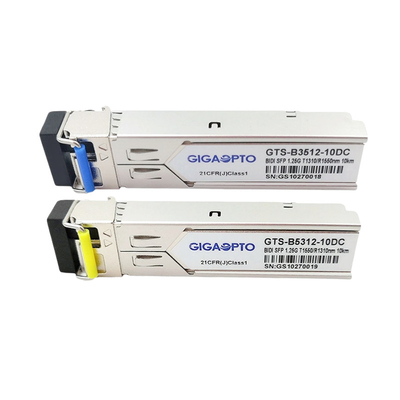 1000BASE WDM BIDI T1310nm R1550nm جهاز الإرسال والاستقبال 10 كم وحدة لـ HP SFP-1G-BXD-10