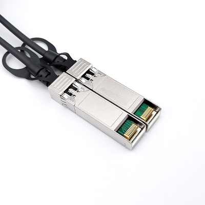 10 جيجابايت في الثانية 30AWG كابل الارتباط المباشر الأسود لون لنقل البيانات عالية السرعة