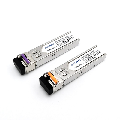 جهاز استقبال ضوئي LC SFP يدعم 155Mbps إلى 100Gbps مع دعم DDM / DOM