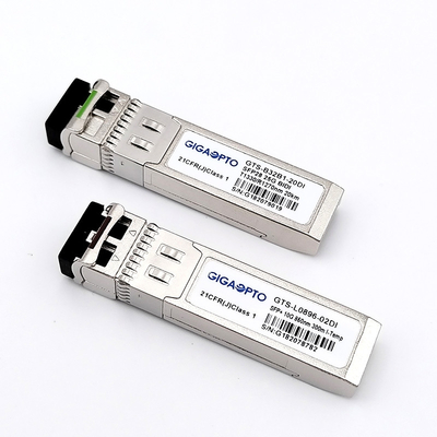 10 جيجابايت في الثانية SFP+ جهاز استقبال بصري مع SFP+ رابط 10km المسافة